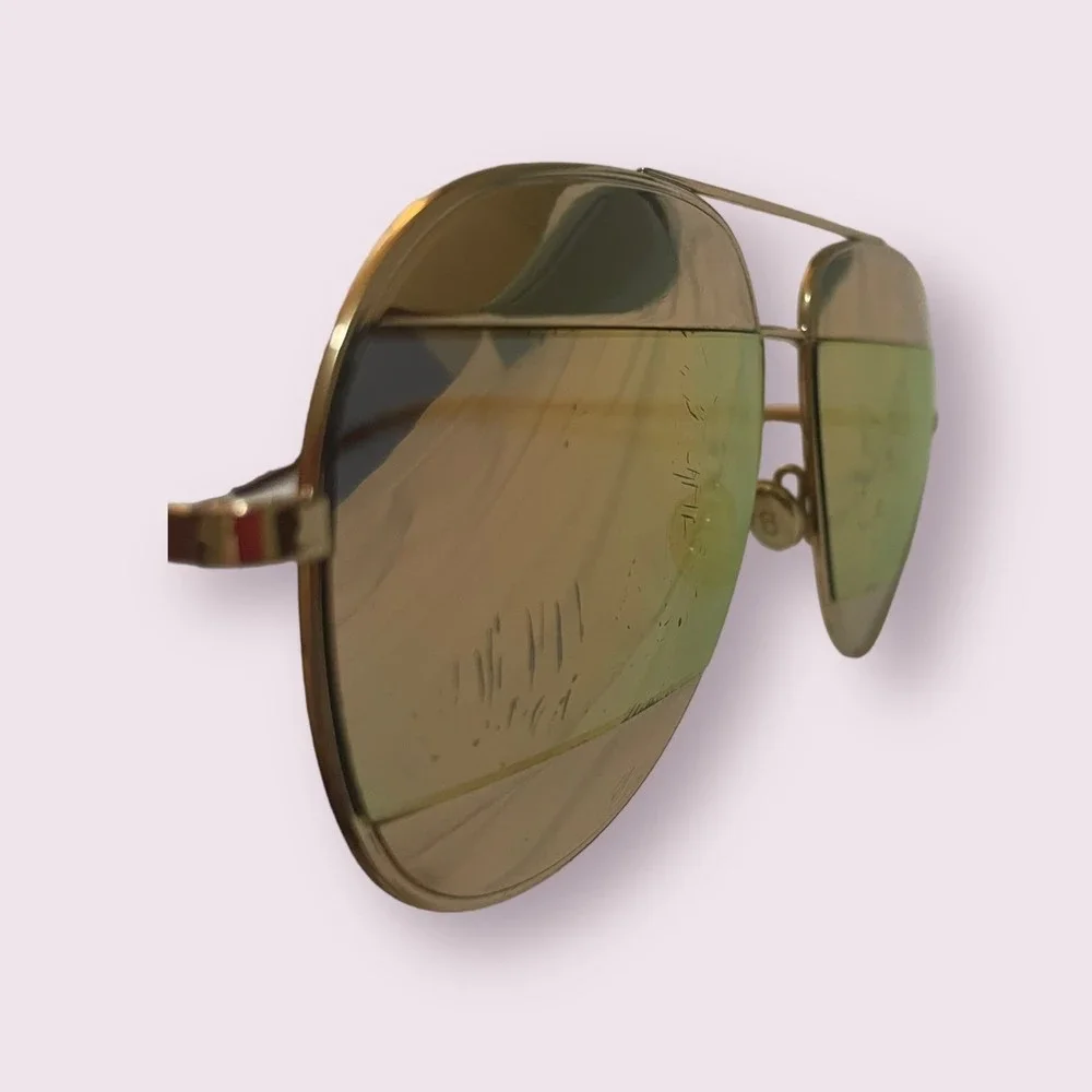 Christian Dior‎ Split 1 Aviator Gold/Pink Sunglasses